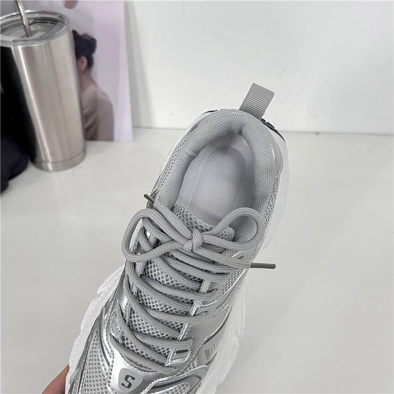Summer Women's Luxury Designer Fashion Fitness Chunky Running Sneakers Breathable Tennis Increased Jogging Vulcanized Trainers
