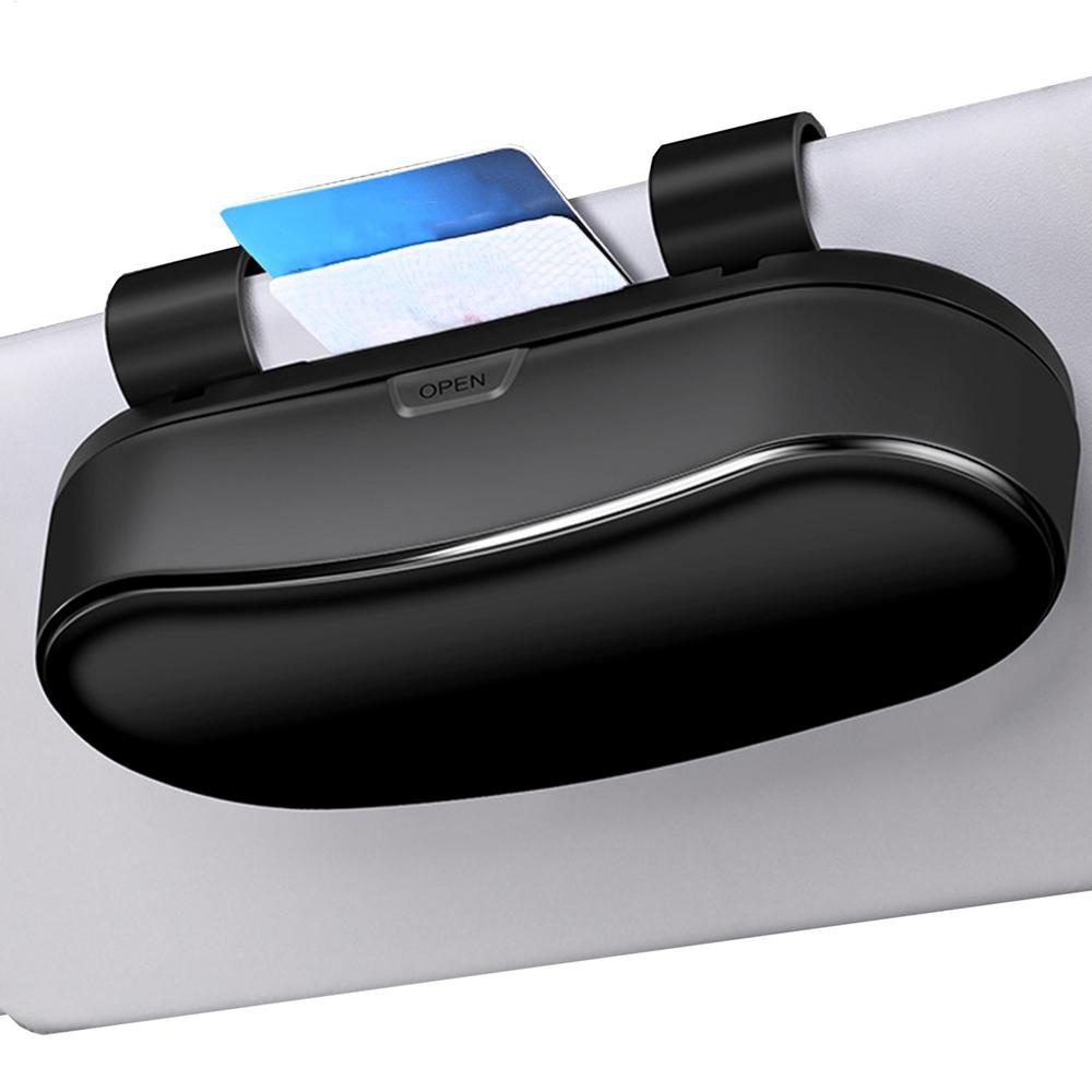 Sunglass Holder For Car Visor Clip Universal Anti-Scratch Auto Organizers Eyeglass Case For Vehicle Driving Road Trip Birthday