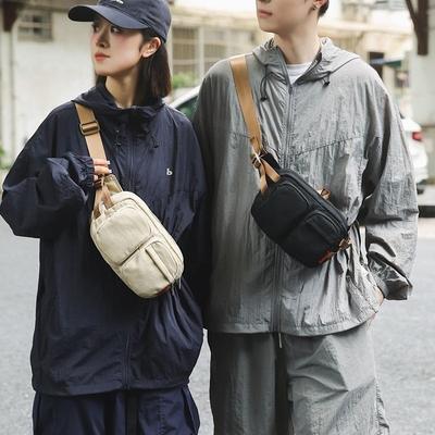 New Breast Bag Men's Sports and Leisure Shoulder Bag Large Capacity Messenger Bag Daily Travel Portable Fanny Pack