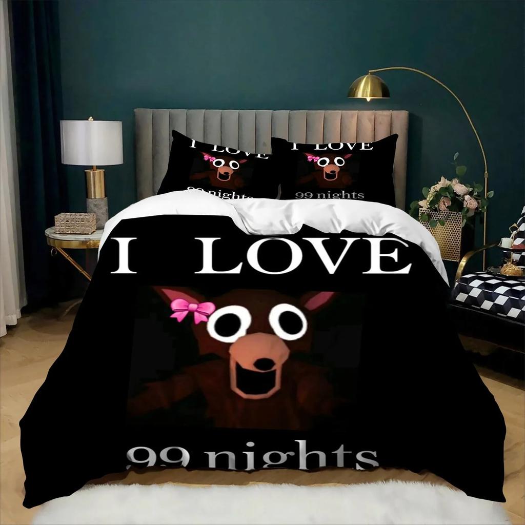 Fashion 99 nights in the forest Bedding Set Duvet Cover Set Single Double King Size Game Bed Boys Teens Bedroom Decor Gift