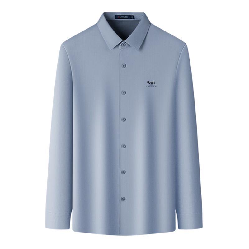 Montagut Men's Cashmere-Blend Striped Long-Sleeve Business Casual Shirt
