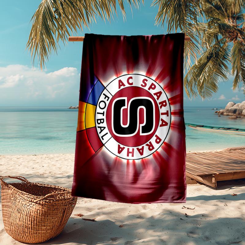 AC Sparta Praha Fashion Beach Towel: Ideal for Summer Adventures, Soft, absorbent and quick drying, suitable for swimming and bathing