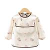 Waterproof Long Sleeve Smock Bib for Boys & Girls - Stain-Resistant Baby Eating Apron with Reverse Wear Protection