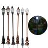 Outdoor Decor Model Led Lamps Street Lgihts Simulated Miniature Yard Lights Model Light 1:87 Scale Light Ornament