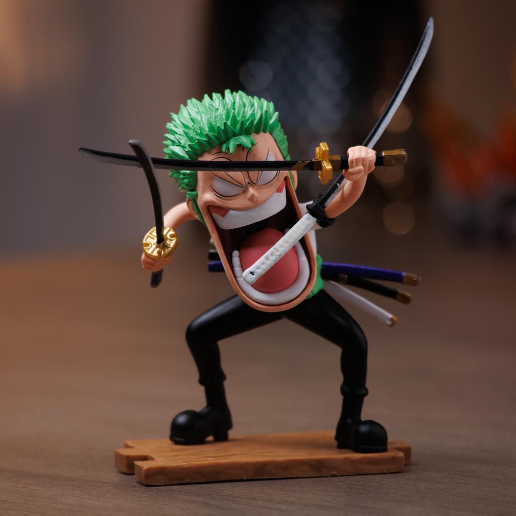 ONE PIECE Hungry Threesome One Piece Zoro Straw Hat Captain Sanji Mi Model Sculpture Anime Peripherals Figure Home Decoration