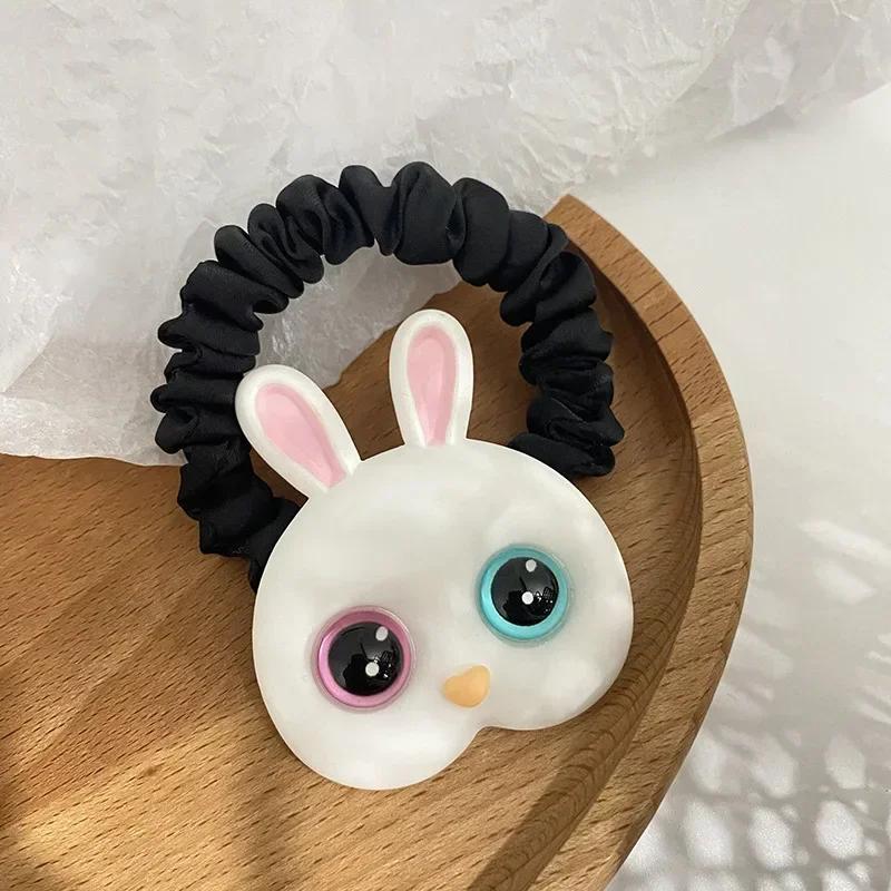 Cute Cat Rabbit Hair Ties Rubber Bands Elastic Hair Bands Korean Headwear Children for Girls Lovely Hair Accessories Ornaments