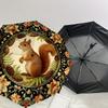 1PC Squirrel Flowers Umbrella-8-Rib Reinforced, Automatic Open, Lightweight & Durable, Cute Fashion Accessory for Outdoor-K1245