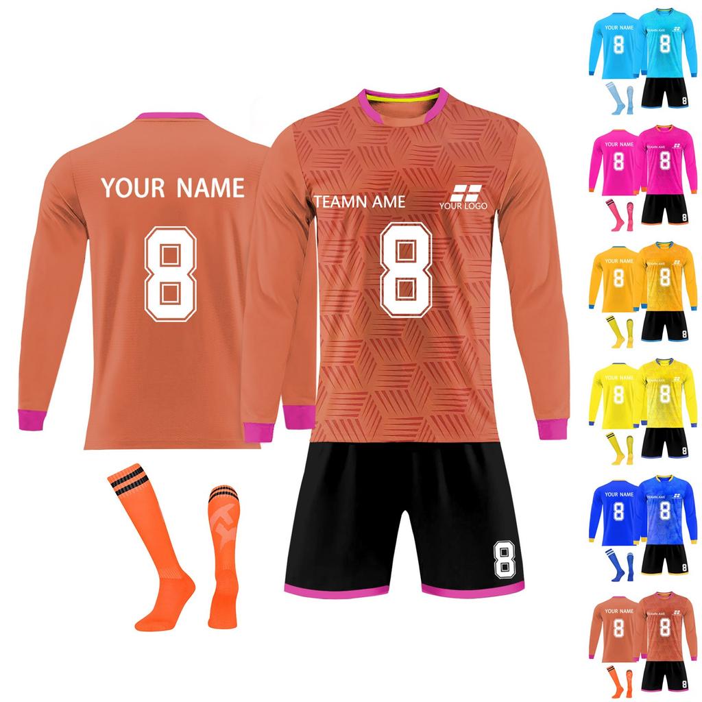 Personalised Shirts Kit Mens Girls With Name Number Custom Football Jerseys For Boys Training Suit