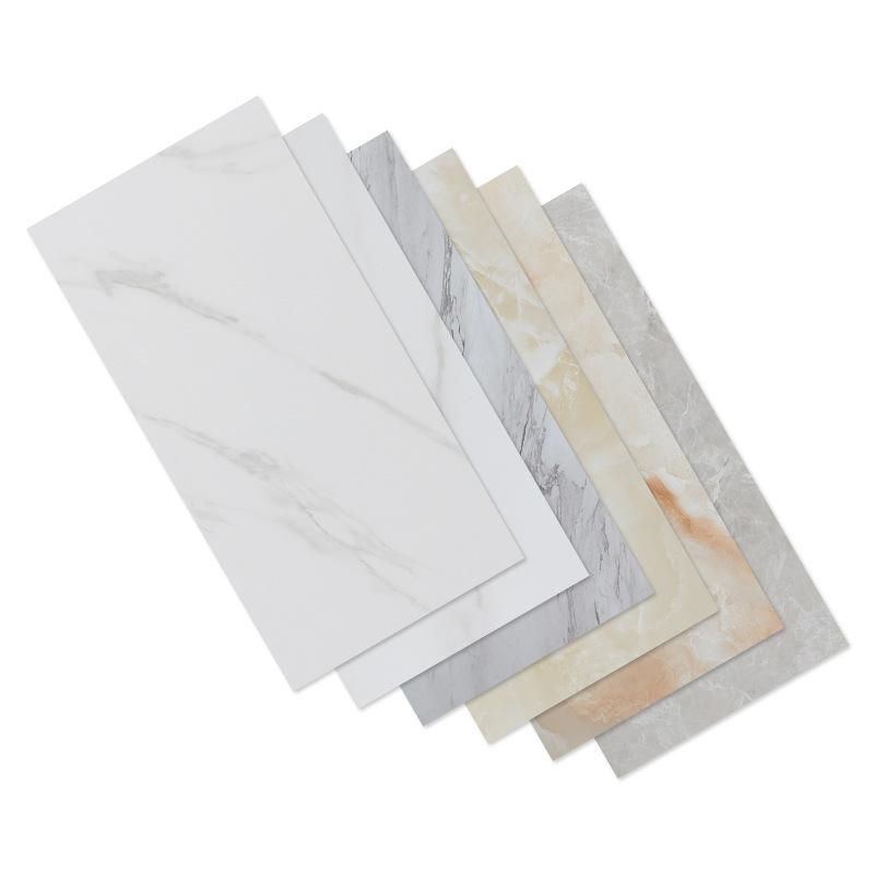 10/20PCS 3D PVC 60*30CM Imitation Marble Self-adhesive Wall Stickers Floor Sticker Waterproof Bathroom Kitchen Home Decor
