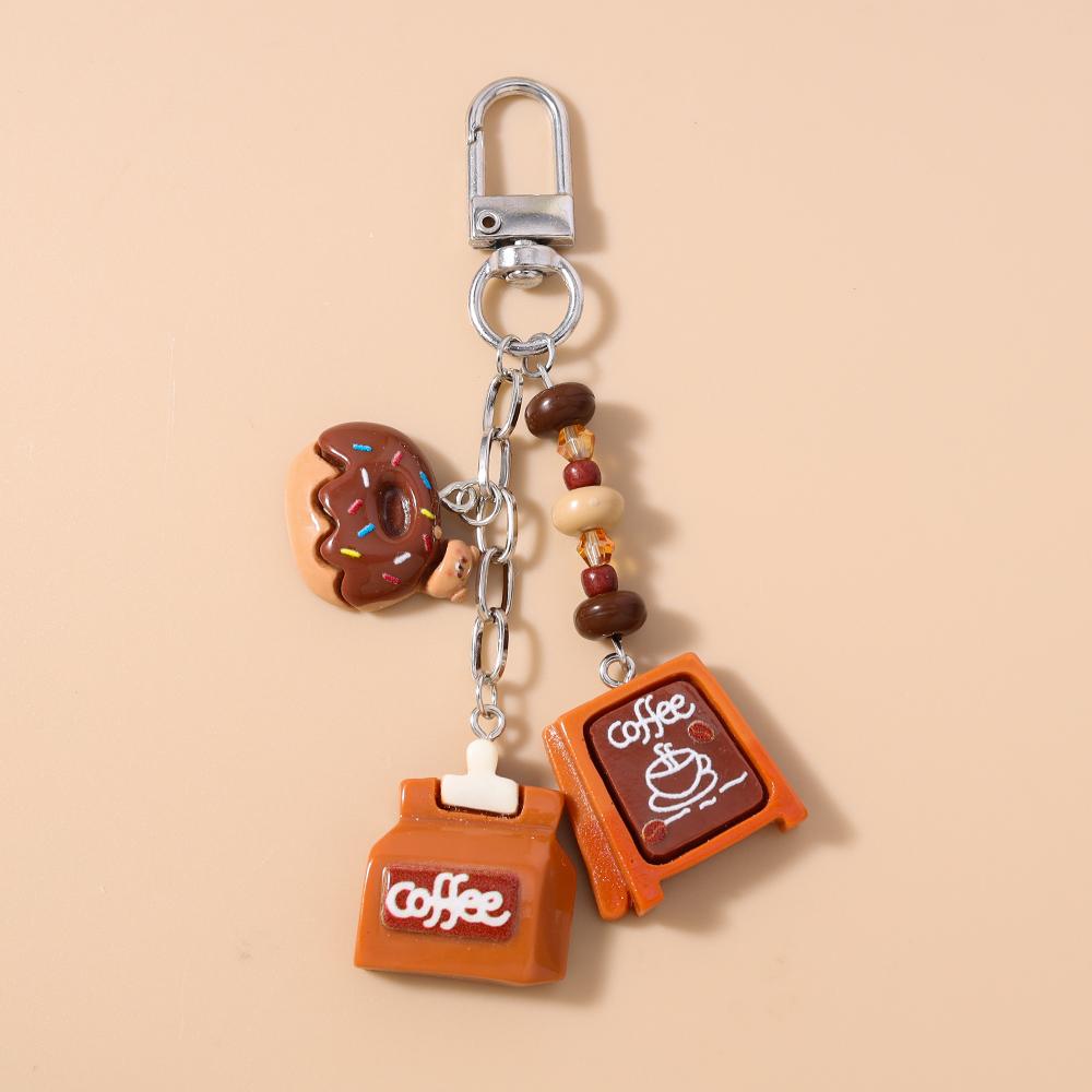 New Simulation Popsicle Ice Cream Keychain Chocolate Key Ring Pendant for Women Girls Handbag Decor DIY Kid's Jewelry Gifts