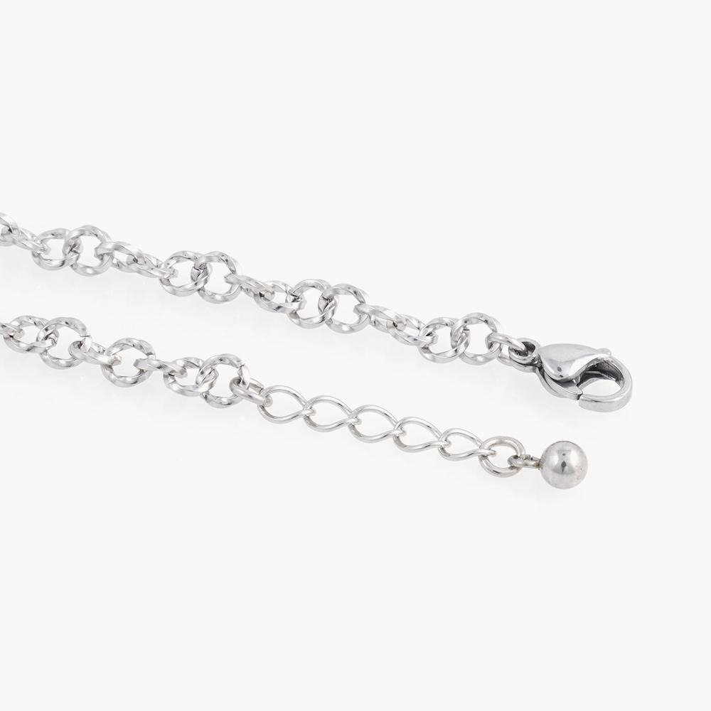 Jbans Classic Shining Cut Surgical Steel Ring Chain Bracelet (C2401Ac1081_Sv)