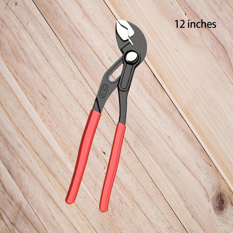 Water Pump Pliers Quick-Release Plumbing Pliers Pipe Wrench Adjustable Water Pipe Clamp Pliers Household Hand Tools