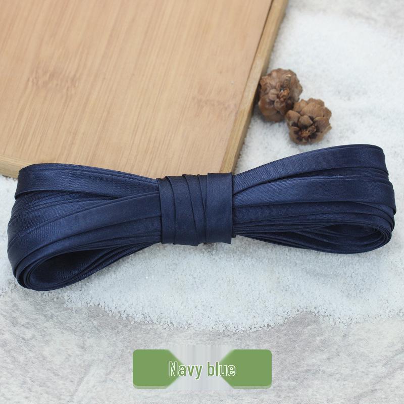 Hengmeihe 0.85cm Satin Cheongsam Hemming Strip: Solid Color, Imitation Silk, Non-Iron Accessories for Women