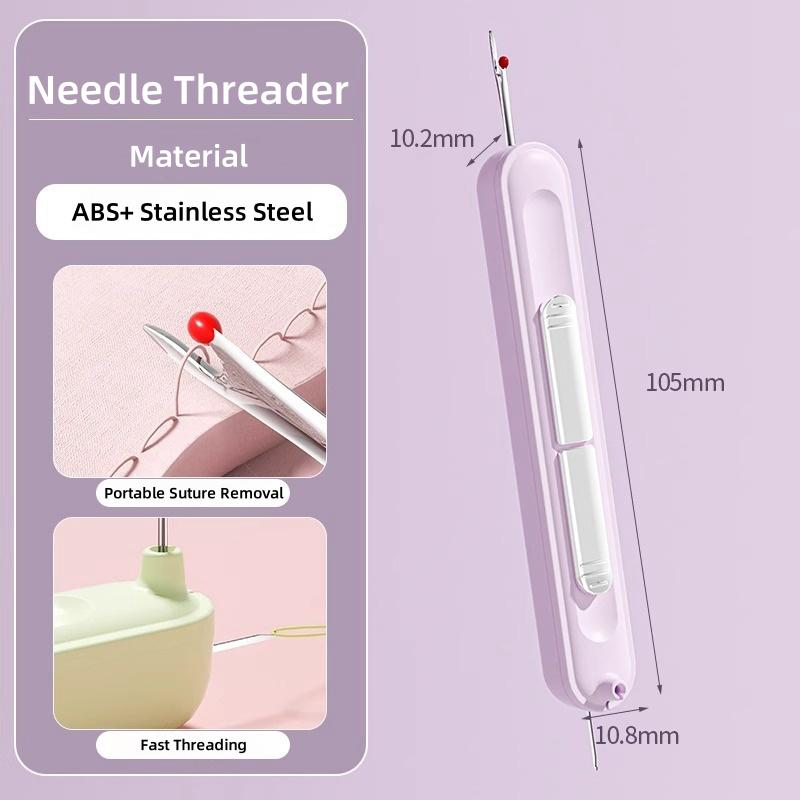 2-In-1 Double Head Needle Threading Machine Multifunctional Household Sewing Accessories Portable Elderly Sewing Special Tools