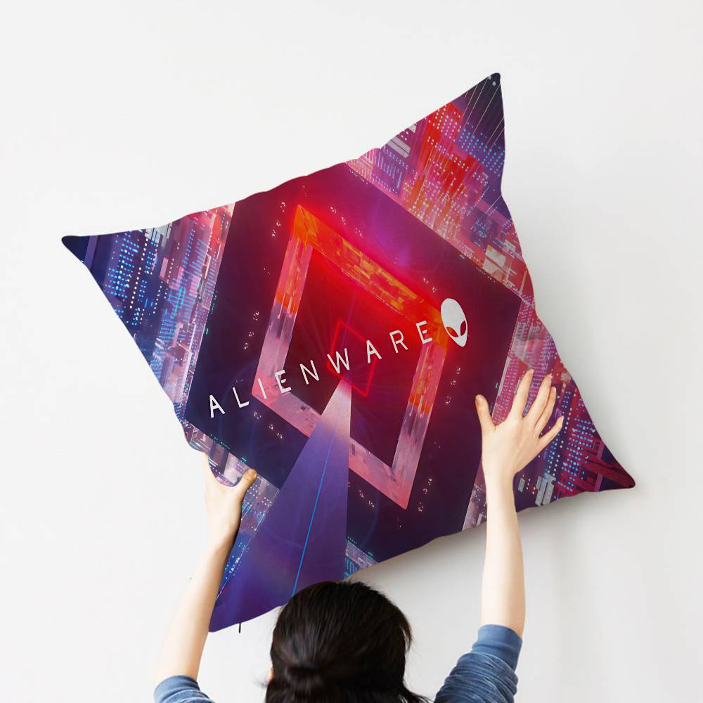 Black A-Alienware Pillowcases Home Bedding Decorative Pillow Cover Wedding Super Soft Pillow Case