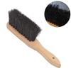Fireplace Brush Oblong Soft Bristle Wooden Handle Shape