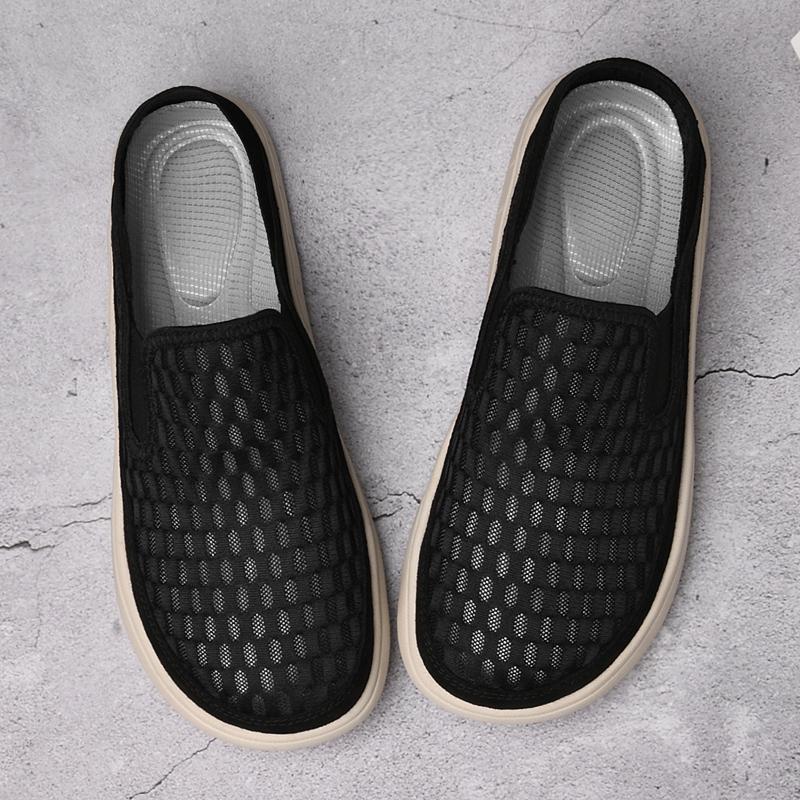 Official Website Hot Selling Men's Mesh Casual Shoes Thick Soled Comfortable Hiking Shoes Breathable Simple Men's Sports Shoes