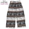 39 Designs Elephant Pants Loose Leg Adjustable Elastic Waistband StrapUnisex Women Men Print Thailand Casual Streetwear Boho Bohemian Retro Vintage