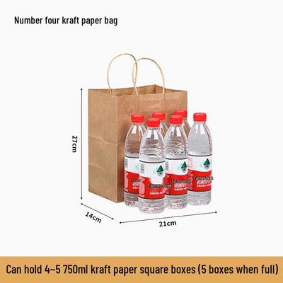 COFLYEE Kraftpapier-Mitnahmetüten