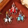 Broches de Cavalo da Moda Para Mulheres Unisex Pins de Animais Decoração de Roupas Acessórios de Joias de Festa Casual Presentes de Amigos de Ano