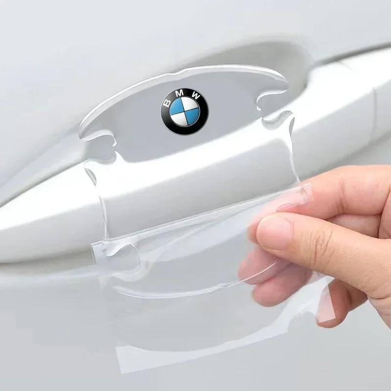 

Car Door Handle Cup Transparent Anti Scratches Protector Stickers Film For BMW M power performance X1 X3 X5 E39 E46 E60 E90 E91