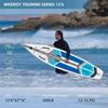 Inflatable Stand Up Paddleboard SUP Board 6 Inch Thick SUP Surfboard Surf Set with Paddleboard Surf Fin Coiled Leash