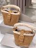 Women's New Retro Lamb Wool Crossbody Bag - Versatile Mini Bucket Handbag