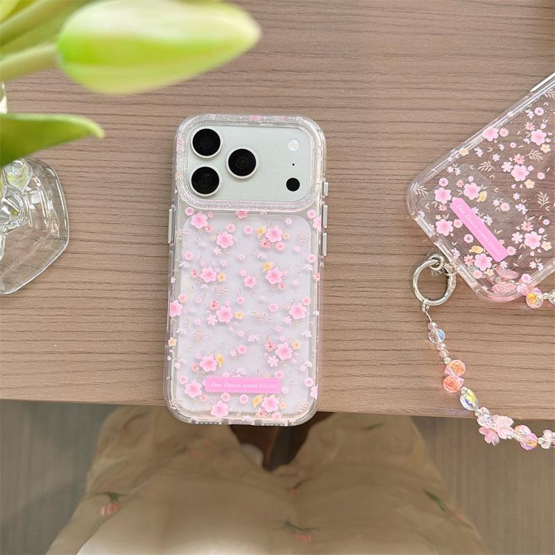 

Spring Pink Floral Girlish Heart Phone Case for iPhone 17/16 Pro Max/15/14 14