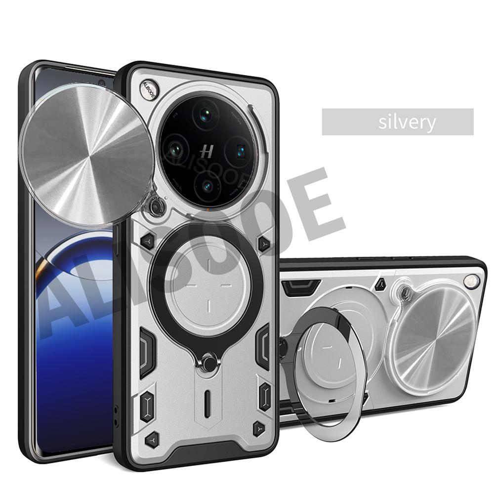 Shockproof Funda for OPPO Find X8 Pro Case Armor Slide Camera Magnetic Ring Stand Phone Cover for OPPO Find X8 5G Capa