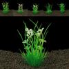 Plastic Aquatic Green Plant 13cm Water Weeds Ornament Artificial Aquarium Plants  Landscape