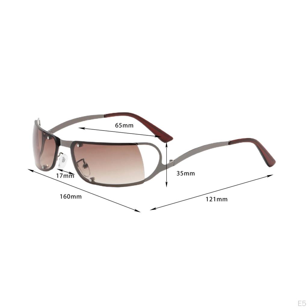 Fashion Women Sunglasses Ultralight Frame Sun Protection Futuristic Shades Eyewear