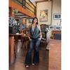 Brother Nan Slightly Oversized Girls Sexy Retro Tattered Jeans Denim Female Summer Plus Size Elastic Slim Fit Slimming High-Waisted Bootcut Pants