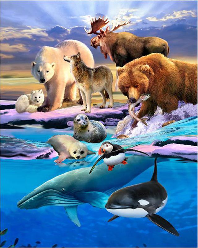 Diamond Painting Running Water Countryside Landscape Spring 5D Diamond Embroidery Cross Stitch Dog Animal Pictures of Rhinestones Mosaic Sale Wall Art