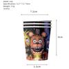51pcs Five Nights At Freddy's Tableware Include Tablecloth Plates Napkins Cups