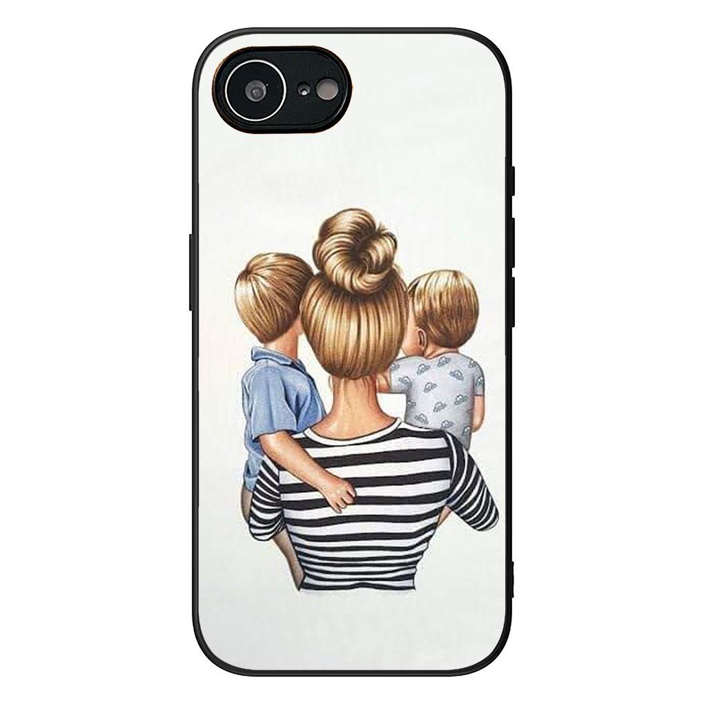 Phone Cover for Samsung Galaxy S25 S24 S23 FE Plus Ultra S7 Edge A16 A15 5G s25+ Casing Case Family Boy Woman Baby Girl Mom