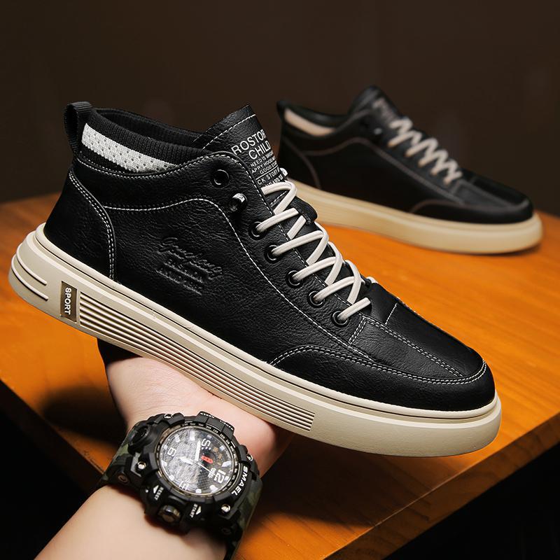 

Повседневная кожаная обувь для мужчин, мягкая, с резинкой, для скейтбординга, балетки, для ходьбы, спортивные кроссовки, белые, удобные, для тенниса 39