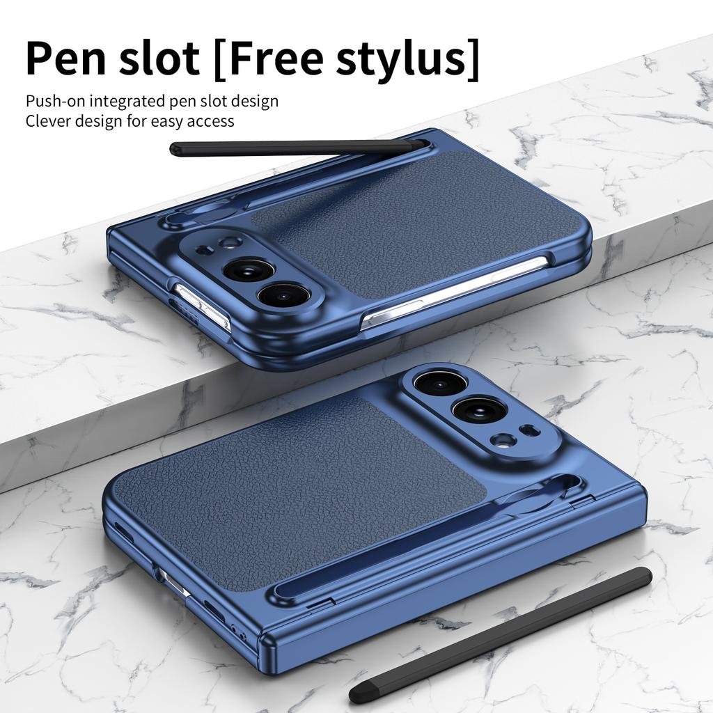Luxury Leather Pen Slot Holder Stand Phone Case For iPhone Ultra Camera Protection Shockproof Protection Cover For iPhone Ultra
