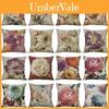 Premium Retro Flower Linen Pillow Case For Stylish Sofa Home Decor 18 Inches
