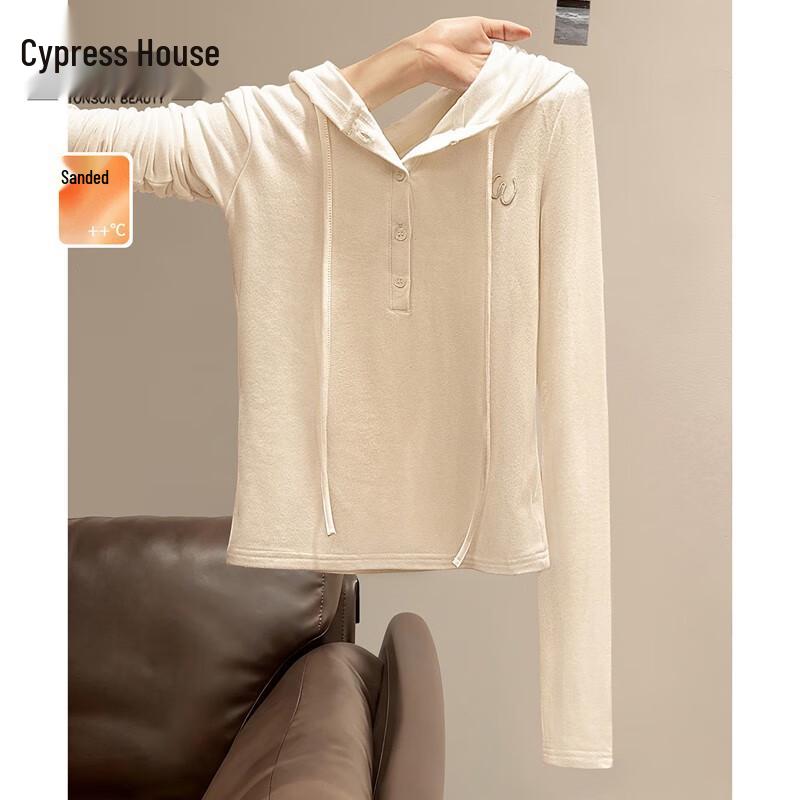 Women s Slim Fit Hooded Long Sleeve Pullover Top S