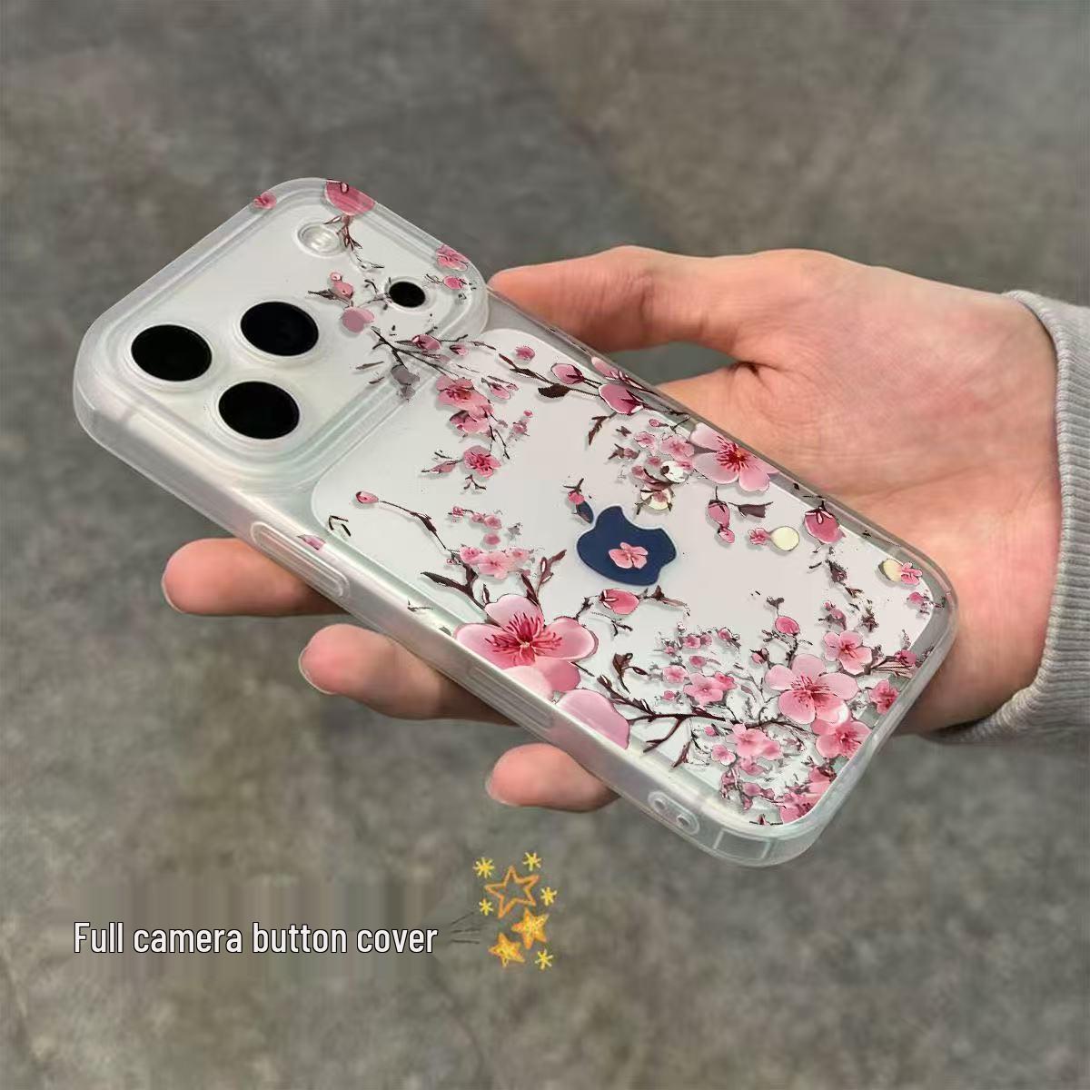 

Peach Blossom iPhone 17 ProMax Case: Matte 16 Plus with Integrated Camera Button iPhone 14 Pro Max