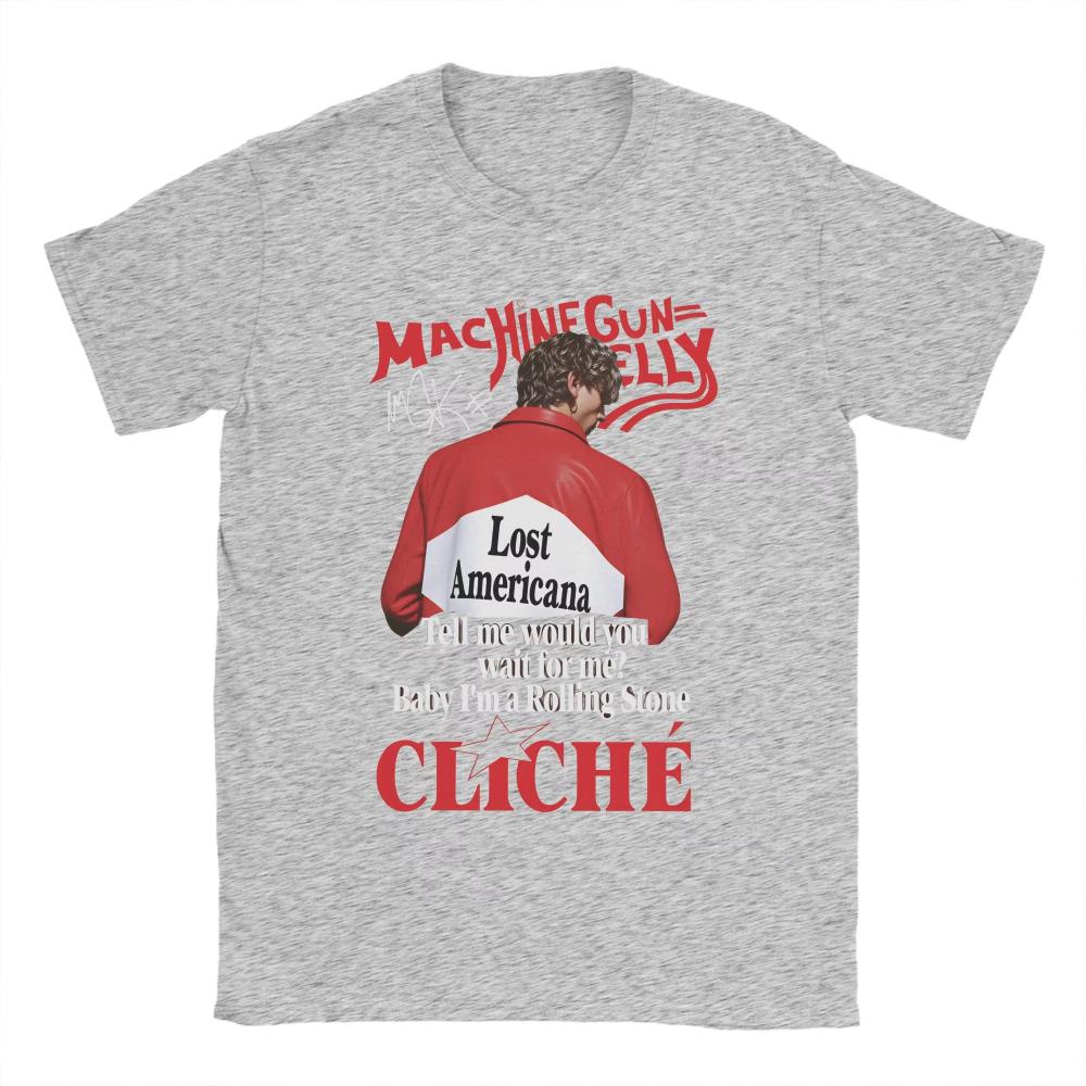 Lost Americana MGK Tour T-Shirt Summer Cotton T Shirts for Men Women Harajuku Printed T-shirts Tees