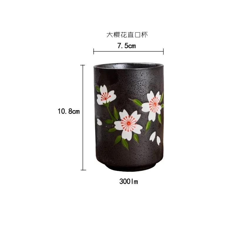 Japanese Ceramic Tea Cup Set – Creative Retro Stoneware Tableware for Restaurant & Cuisine