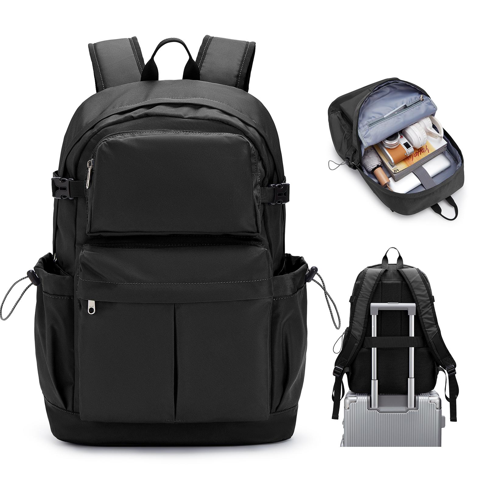 

Школьный рюкзак, черный, водонепроницаемый, сумка для ноутбука 15,6 , повседневный, легкий, для работы, путешествий, рюкзак для мужчин и женщин, для колледжа, походов