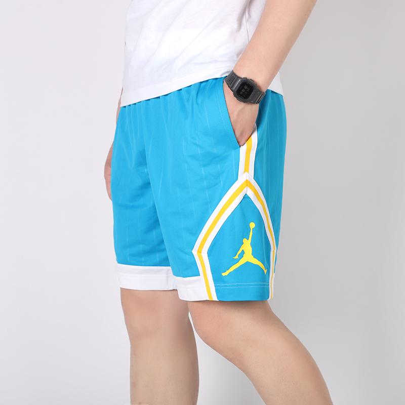 Jordan Jumpman Diamond Basketball Training Shorts Men Bottoms Lake-Blue CD4909-446