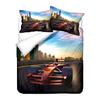 3D Printed Racing Bedding Set King Queen Bed Down Duvet Cover Pillowcase 2/3pc Speed Racing Bed Cover Teenagers Boys Men's Cover Gift