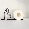 Minimalist and Practical Roll Paper Holder 3D Printing Decoration, Elegant Toilet Paper Holder, Funny and Humorous Tissue Holder
