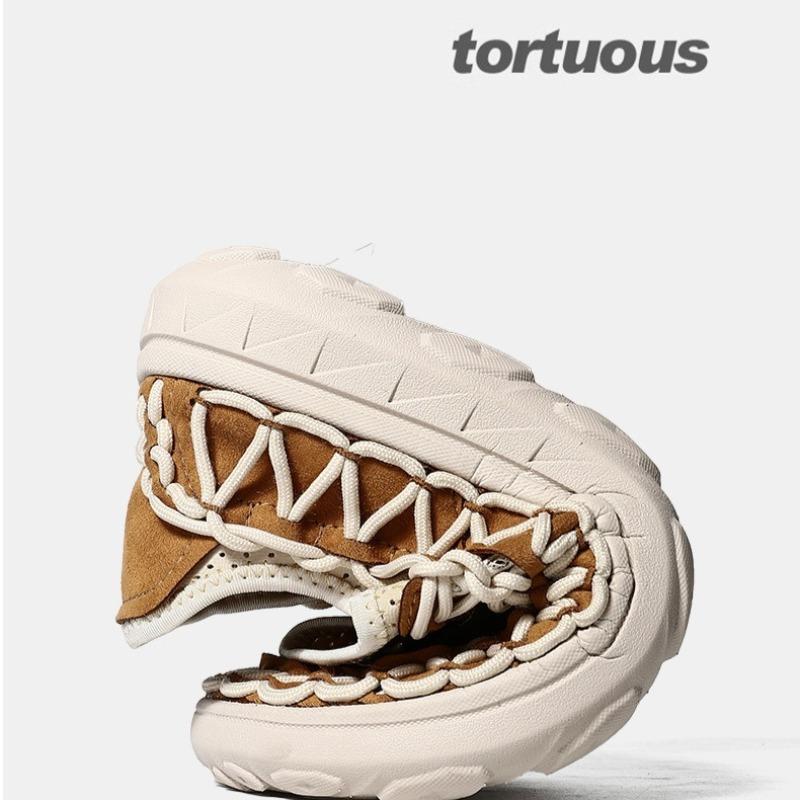 Fashion Handmade Men's Shoes Summer Hollow Out Mesh Sandal Designer Sandals Outdoor Casual Beach Sandals for Men Hiking Sandals