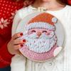 Winter Embroidery Kit Stitching Pattern Hand Embroidery Ornament Decorative Embroidery Practice Kit Needlepoint Hoop For Bedroom