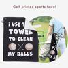 Color Printed Dry Towels Golfer Training Aids Golf Cleaning Tools Golf Towel  Men Golfers