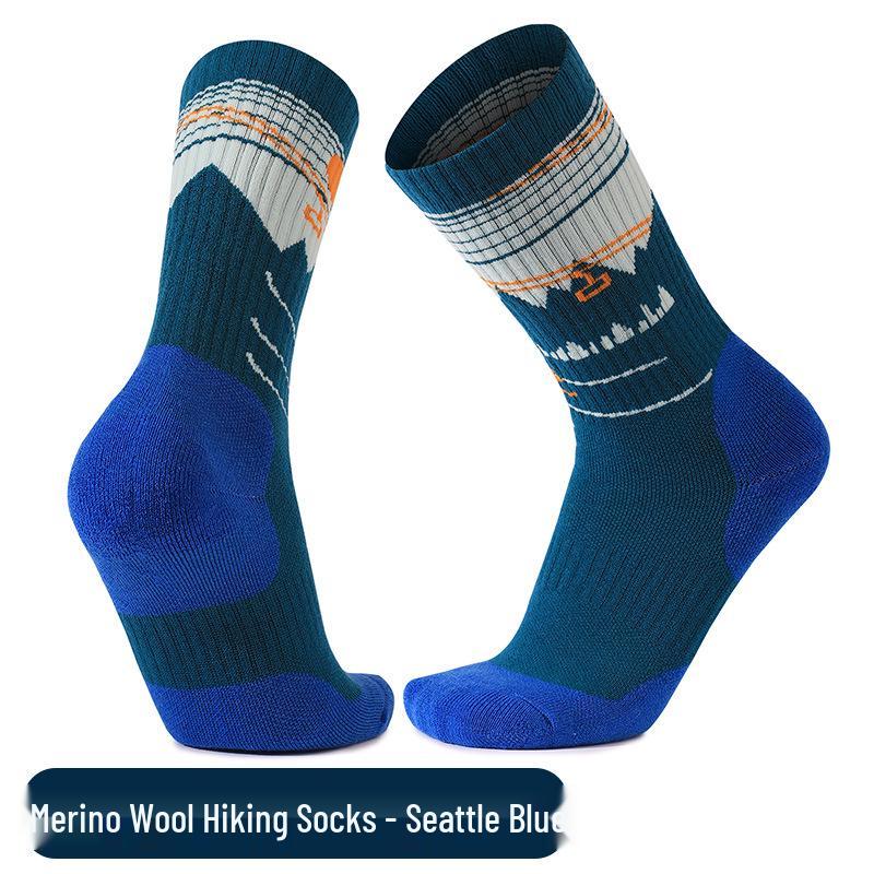 

Женские носки для хайкинга из мериносовой шерсти для тепла - Толстые махровые, до середины икры, теплоудерживающие носки для улицы и снега для детей Women s Size 35-39